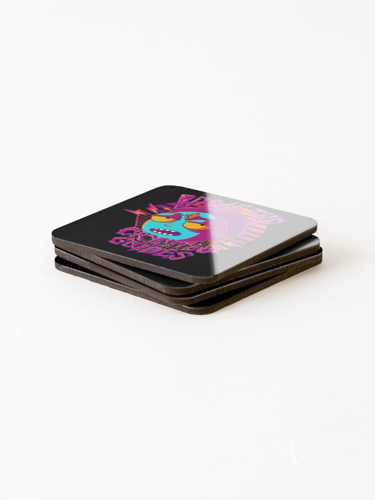 Alternate view of I Do As The Crystal Guides Rick and Morty Coasters (Set of 4)