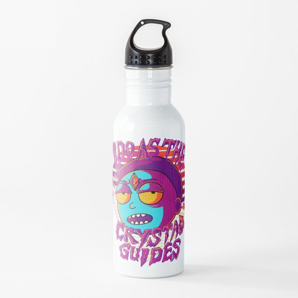 I Do As The Crystal Guides Rick and Morty Water Bottle