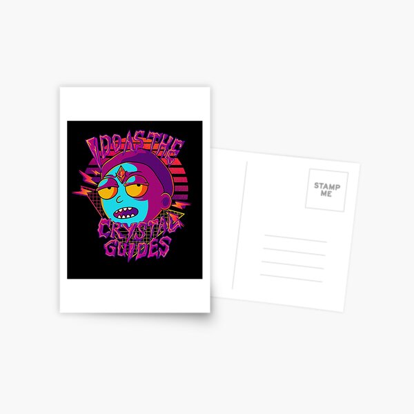 I Do As The Crystal Guides Rick and Morty Postcard