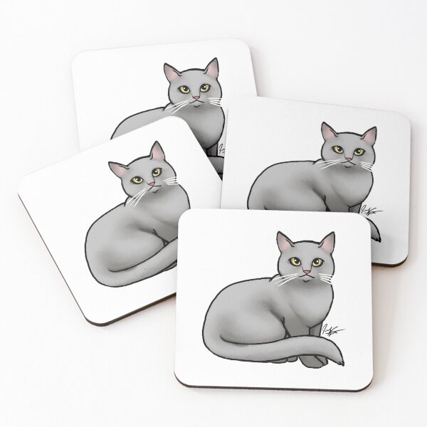Item preview, Cat - British Shorthair Gray Cat designed and sold by Jennifer Stolzer.