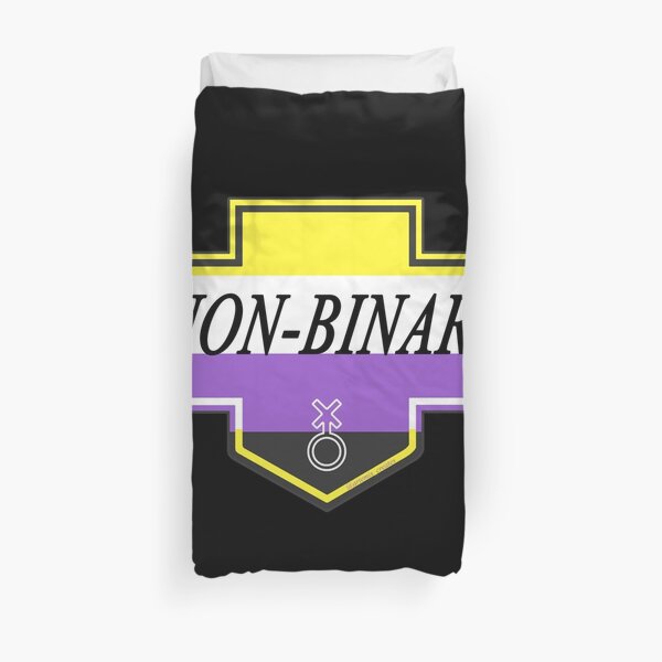 Identity Badge: Non Binary Duvet Cover