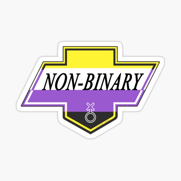 Non Binary (Identity Badge) Sticker