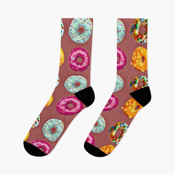 Item preview, Donuts on brown designed and sold by Yamy Morrell Art and Design.