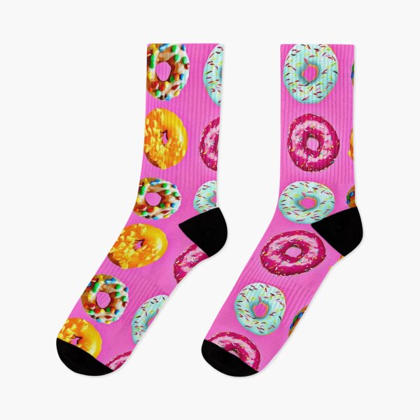 Item preview, Donuts on pink designed and sold by Yamy Morrell Art and Design.