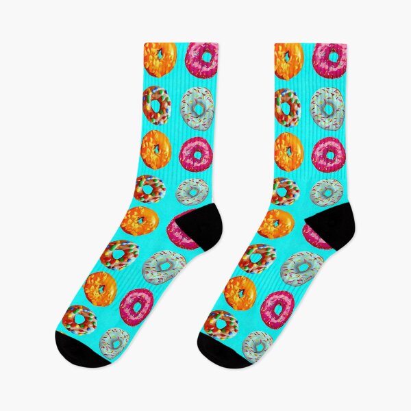 Item preview, Donuts on blue designed and sold by Yamy Morrell Art and Design.