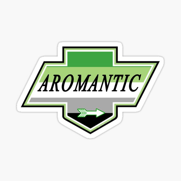 Identity Badge: Aromantic Sticker