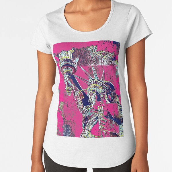 FREIHEITSSTATUE Premium Rundhals-Shirt