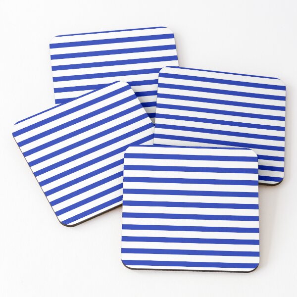 Artikelvorschau, Cobalt Blue and White Strip entworfen und verkauft von Sharon Schwalbe.