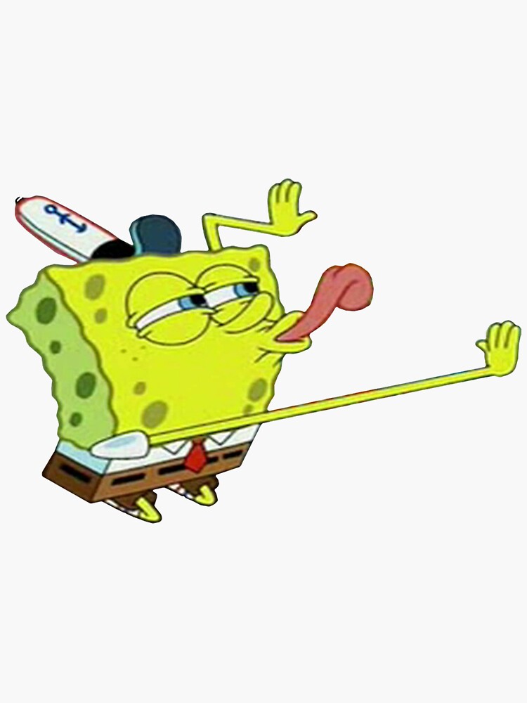 "Spongebob sticker" Sticker for Sale by beccaray Redbubble