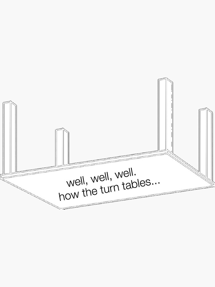 "the office well well well how the turn tables" Sticker for Sale by