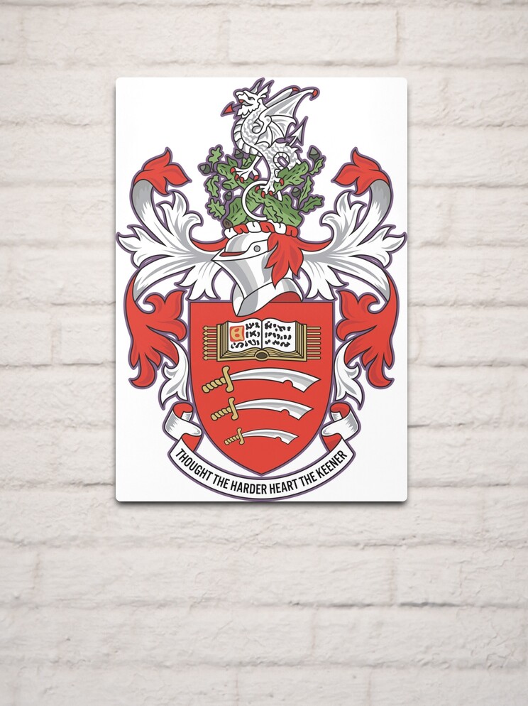 University Of Essex Coat Of Arms Metal Print For Sale By Portokalis Redbubble 2733