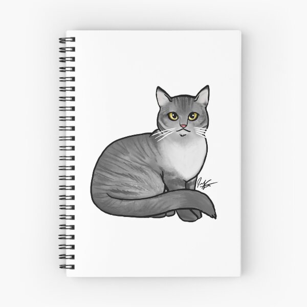 Item preview, Cat - British Shorthair Gray Tabby Cat designed and sold by Jennifer Stolzer.