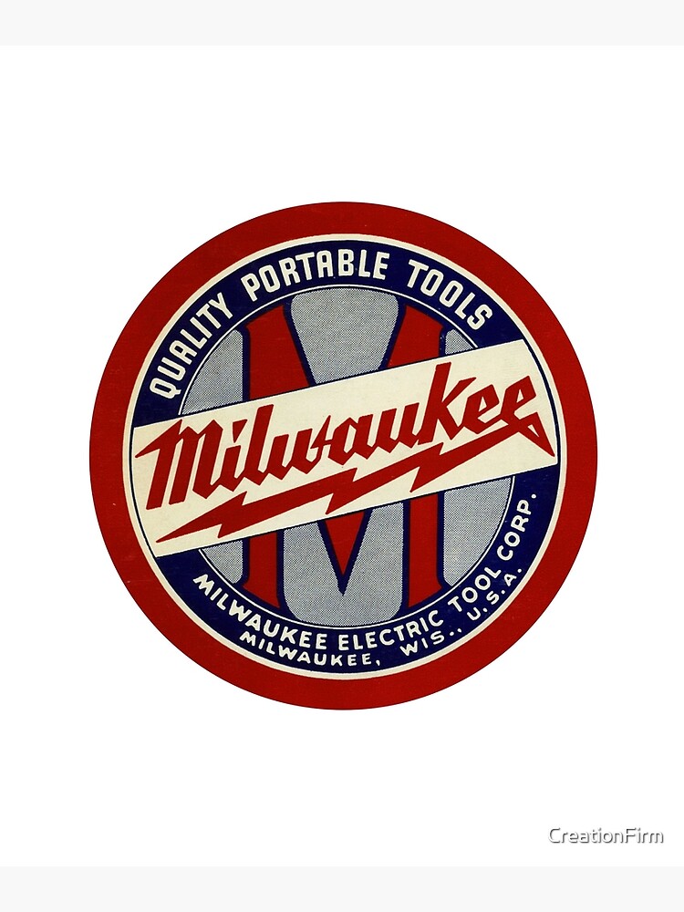 Copy of Milwaukee Heavy Duty Tools T-shirt Sticker by CreationFirm