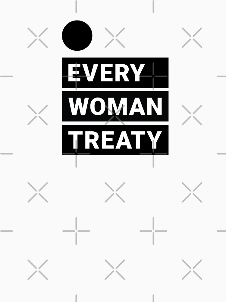 Thumbnail 3 of 3, Baseball ¾ Sleeve T-Shirt, English Every Woman Treaty designed and sold by WomanTreaty.
