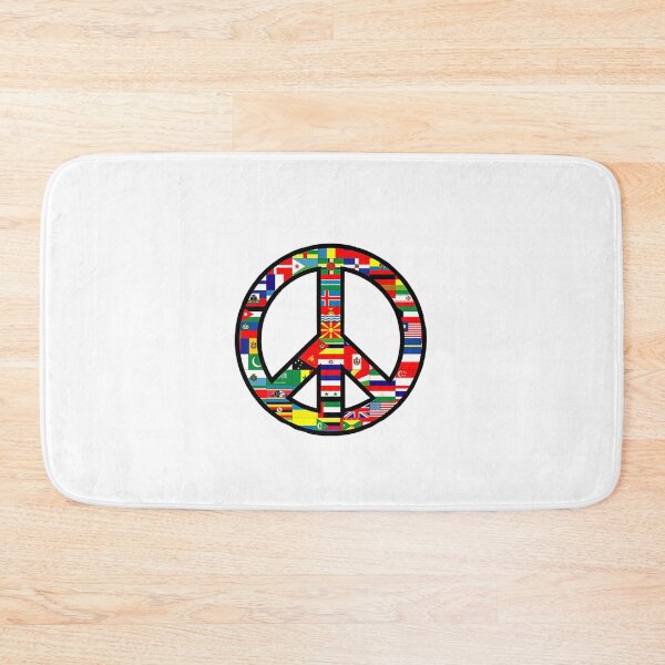 Item preview, Peace Sign Symbol Multi-Country Flags designed and sold by Rowena Jones.