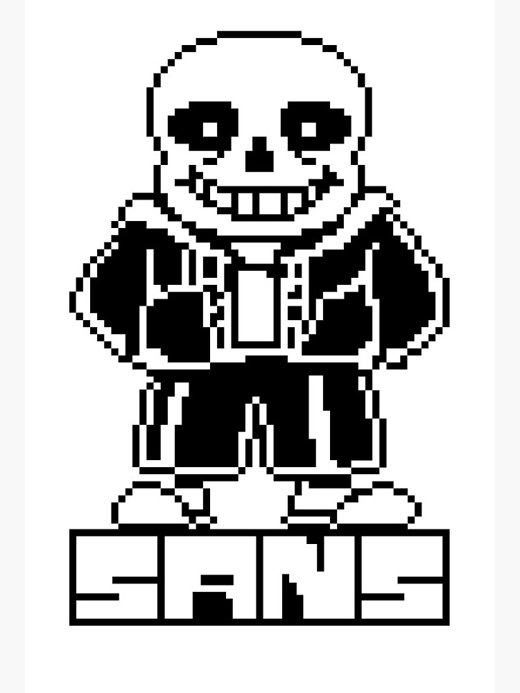 Pixel Sans Undertale | Art Board Print