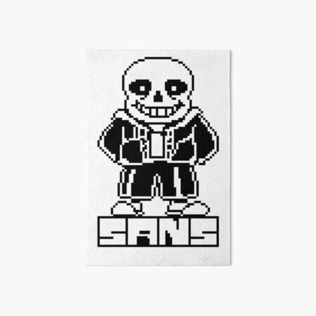 undertale sans pixel art art board print by pixel perfect redbubble redbubble