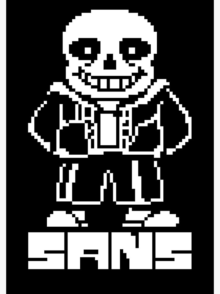 Undertale Sans Pixel Art Postcard for Sale by Pixel-Perfect