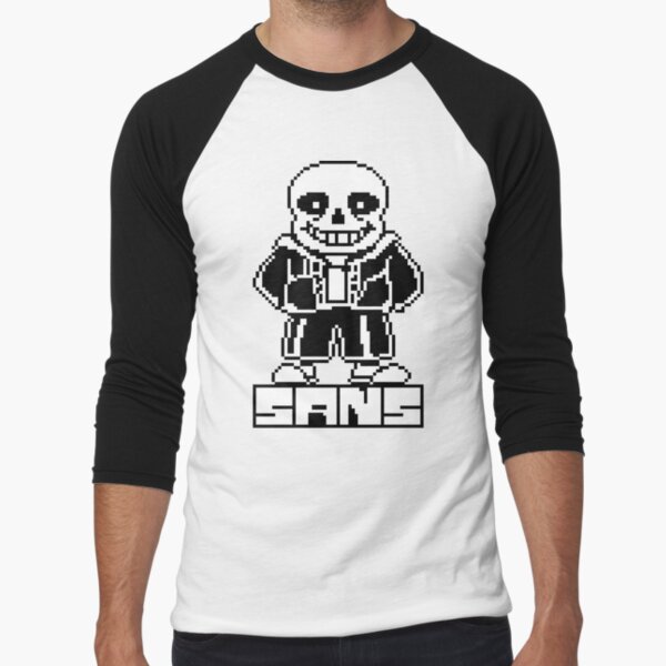 Undertale Men T-shirt Sans Pixel Art Black - Idolstore