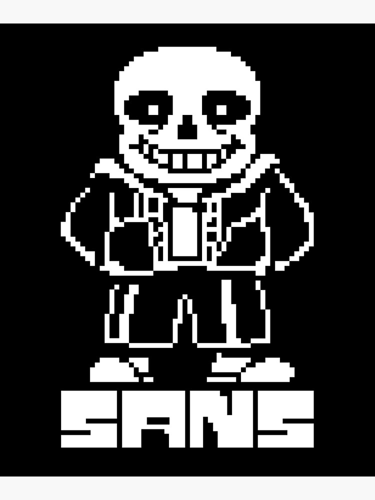 Undertale Sans Pixel Art Postcard for Sale by Pixel-Perfect