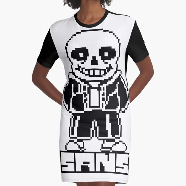 Undertale Men T-shirt Sans Pixel Art Black - Idolstore