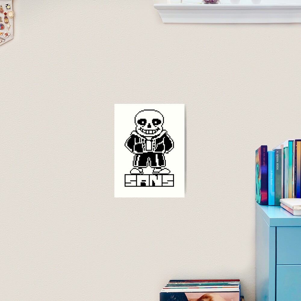 Undertale Sans Pixel Art Poster for Sale by Pixel-Perfect