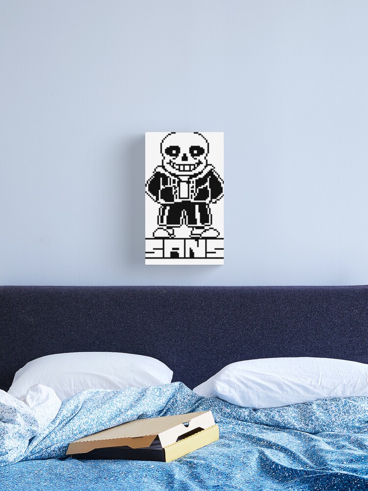 Poster Propaganda - Pixel Art - Undertale - Sans