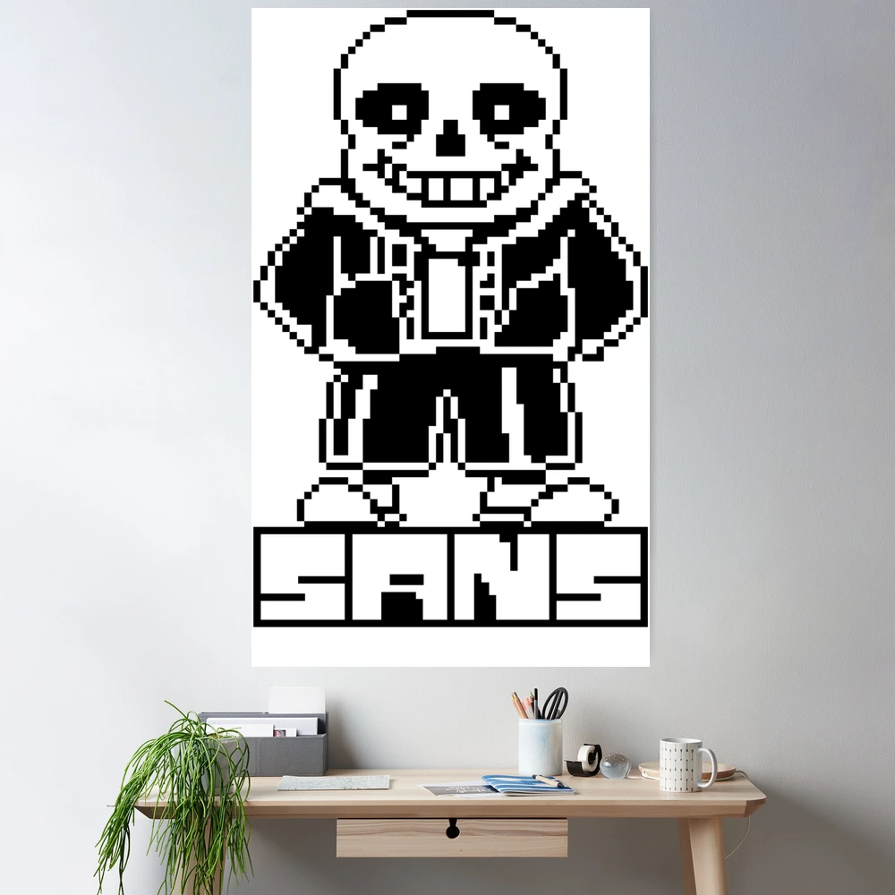 Blue orange sans v2 pixel art