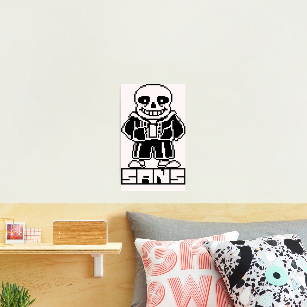 Undertale Sans Pixel Art | Art Print