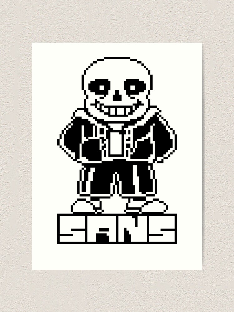 Undertale Sans Pixel Art Hardcover Journal for Sale by Pixel