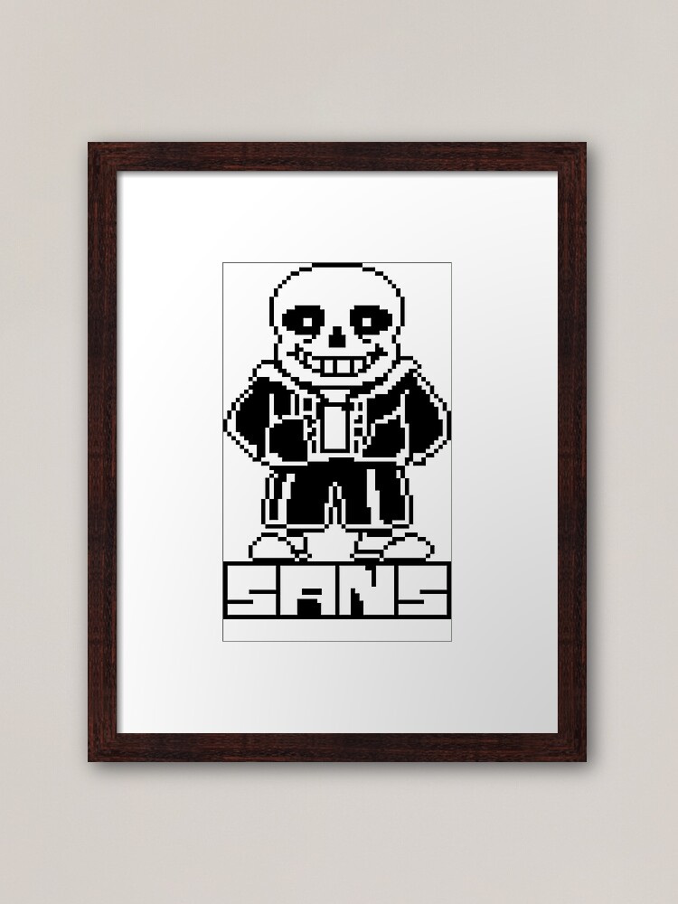 Pixel Sans Undertale Art Board Print for Sale by ItsSpitzly