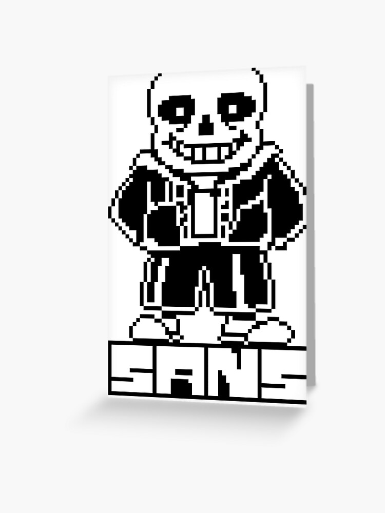 Undertale Sans Pixel Art Greeting Card for Sale by Pixel-Perfect