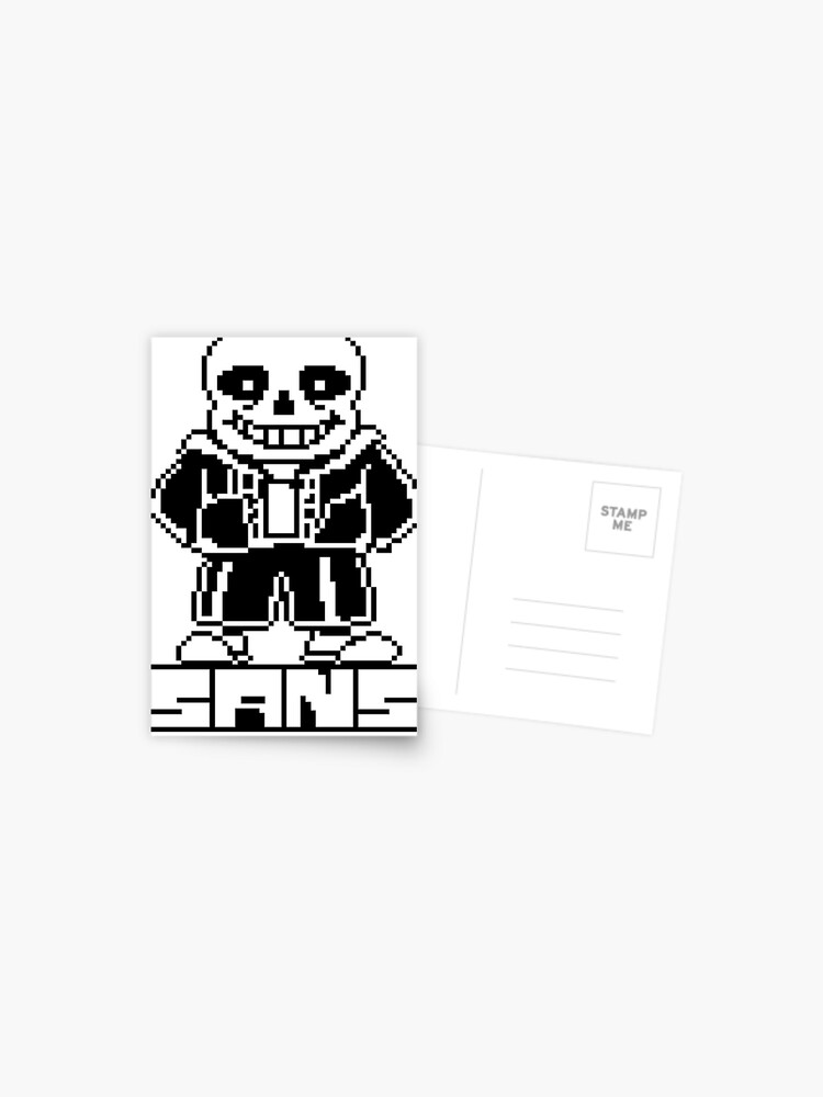 Undertale Sans Pixel Art Postcard for Sale by Pixel-Perfect