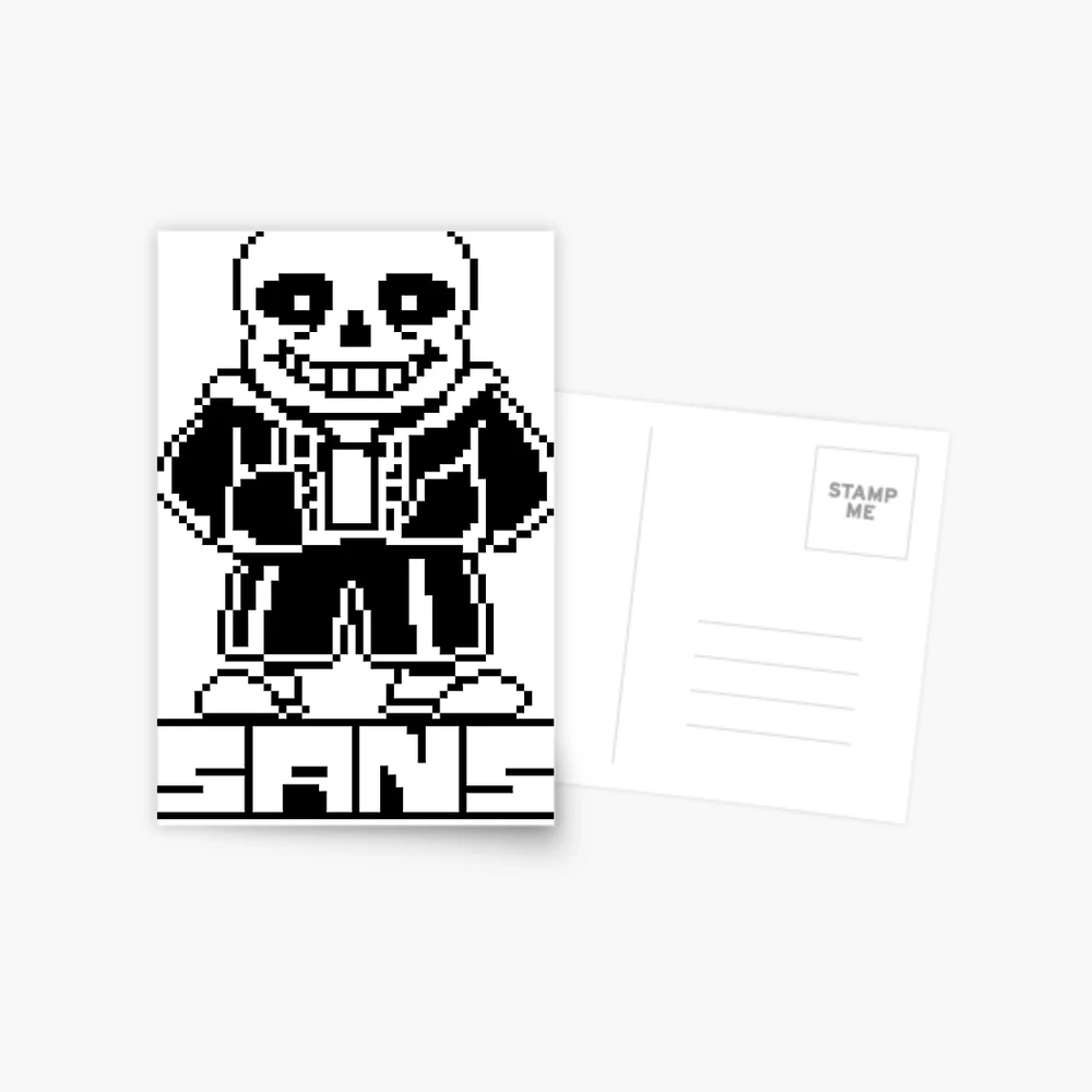 Poster Propaganda - Pixel Art - Undertale - Sans