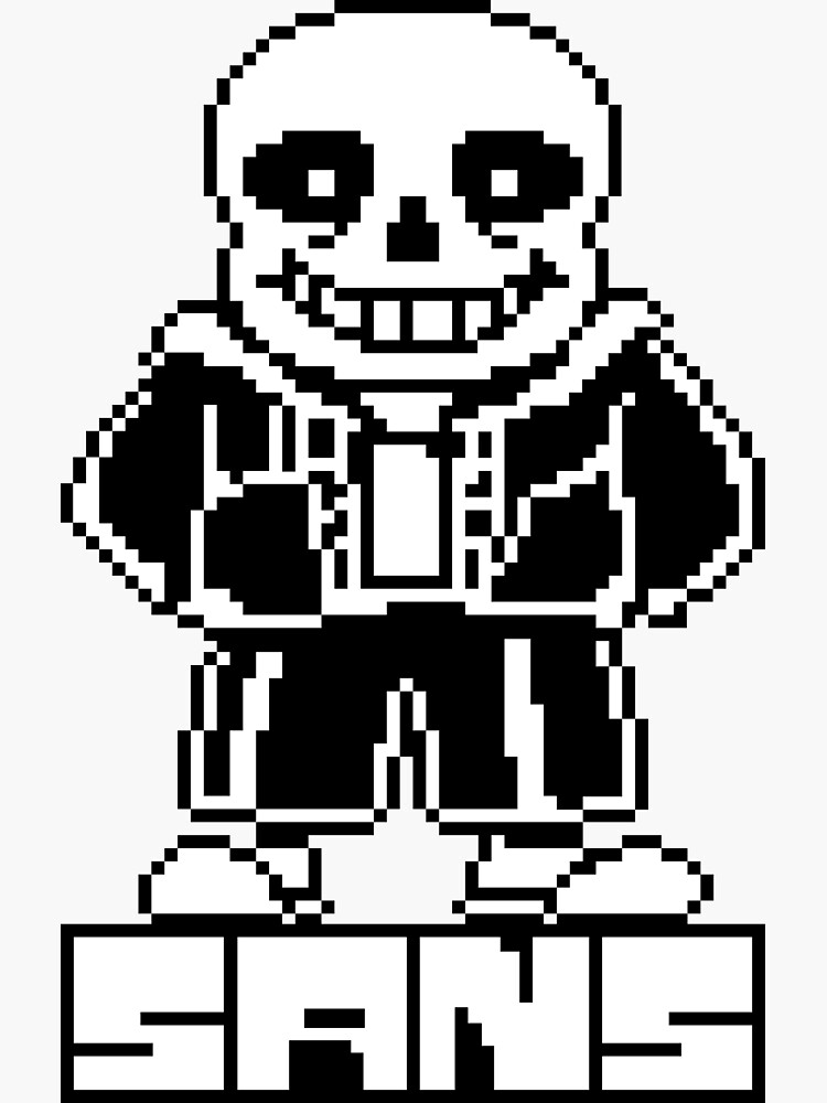 Undertale Sans Pixel Art Art Print for Sale by Pixel-Perfect