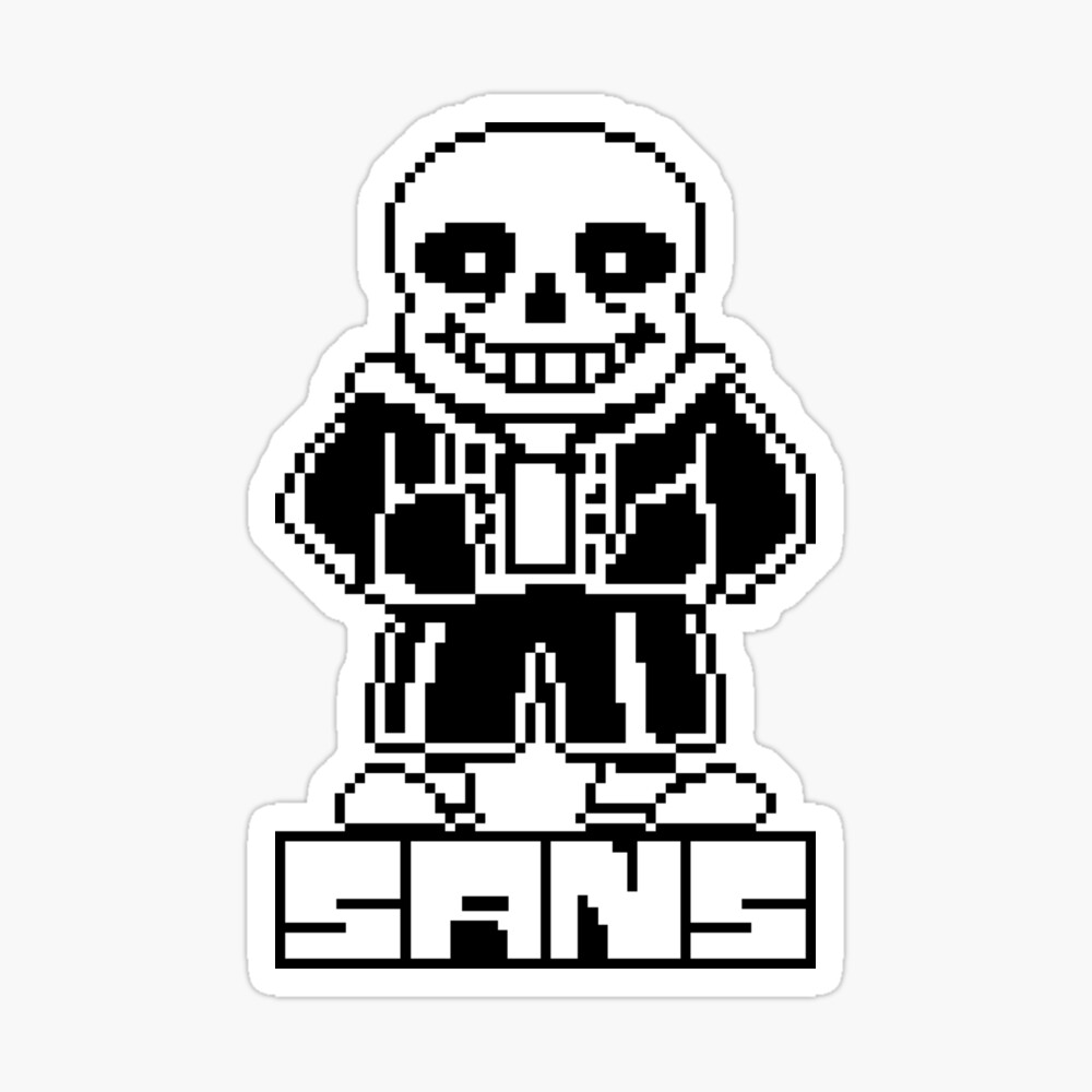 Pixel Sans Undertale Art Board Print for Sale by ItsSpitzly