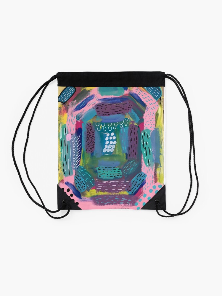Alternate view of The Impression of the Electric Element Drawstring Bag