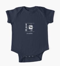 'A stable' - Geek Slogan Tee One Piece - Short Sleeve