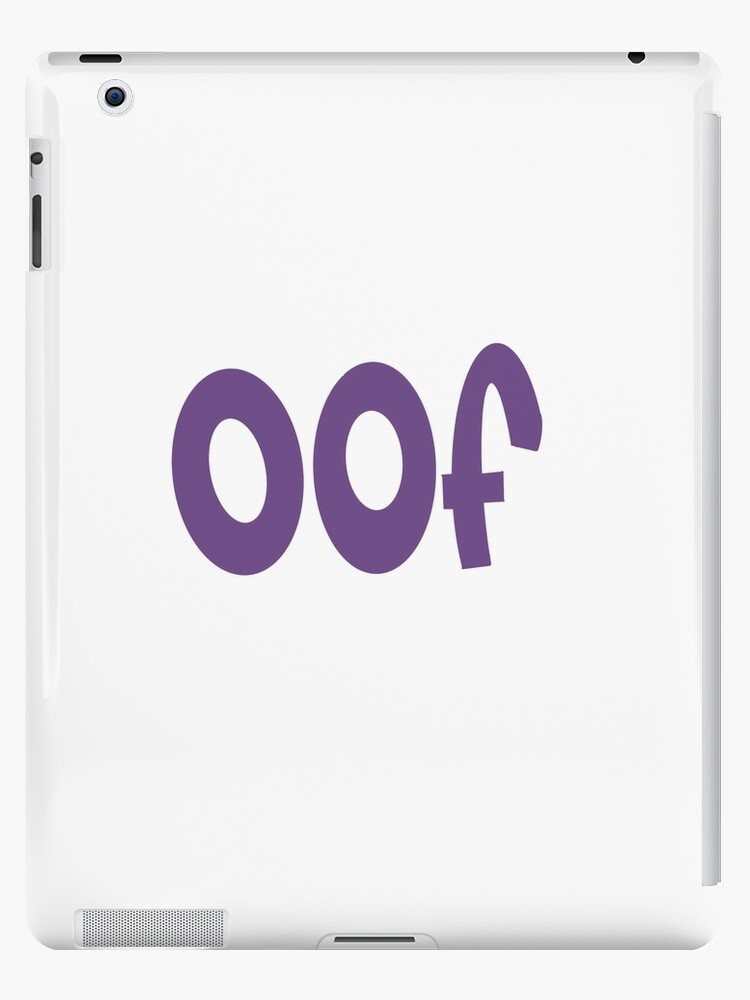 Purple Oof Ipad Case Skin By Andreawerid Redbubble - roblox sword pile iphone wallet by neloblivion redbubble