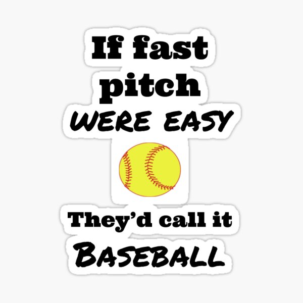 SOFTBALL STICKER Sticker