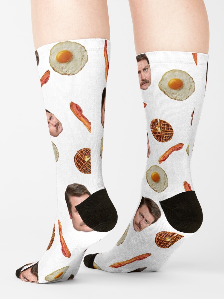 Alternate view of All the Bacon and Eggs Socks