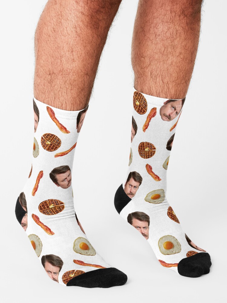 Alternate view of All the Bacon and Eggs Socks