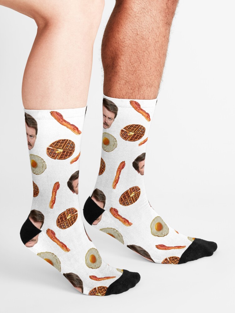 Alternate view of All the Bacon and Eggs Socks