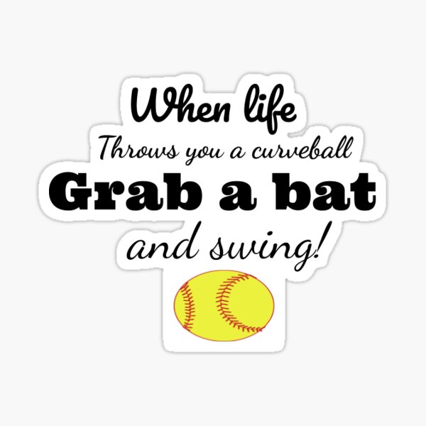 Softball sticker Sticker