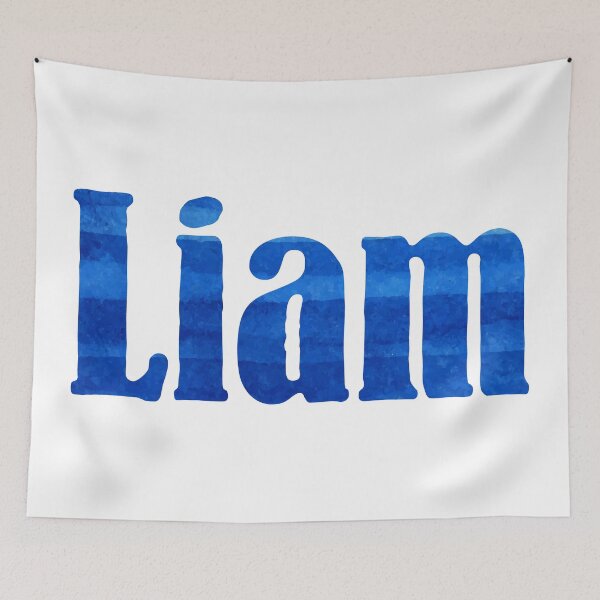 Item preview, Liam abstract painting boy's name designed and sold by ComicKitsch.