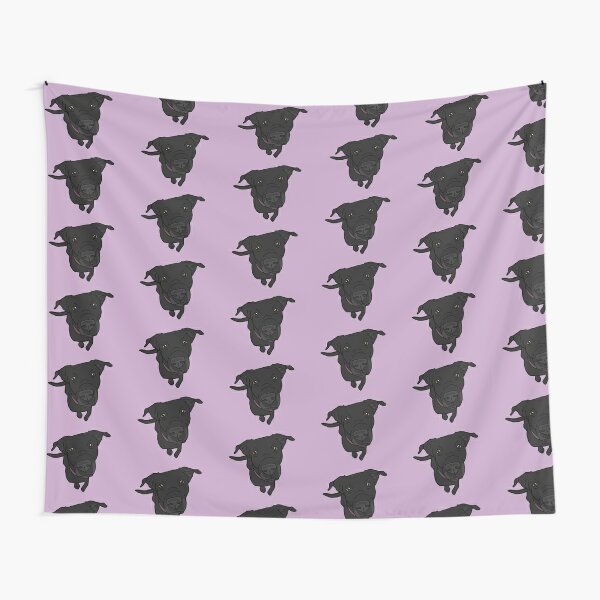 black lab + flag large rectangle pillow - Tina Labadini Designs