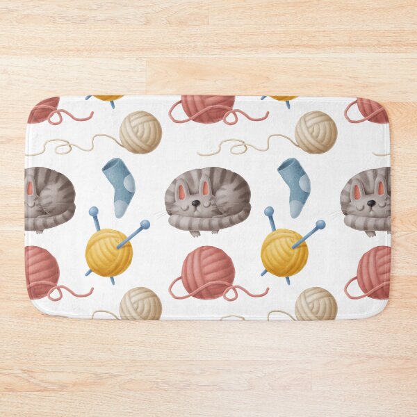Item preview, Cats and Yarn designed and sold by Color Me F*@k!ng Happy.
