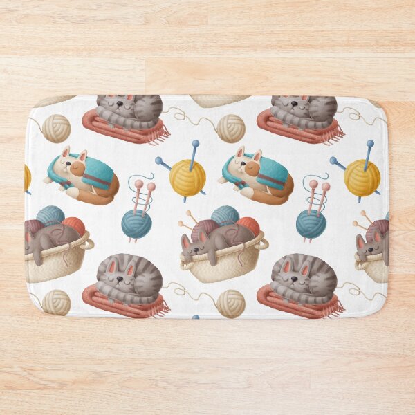 Item preview, Cats and Knitting designed and sold by Color Me F*@k!ng Happy.