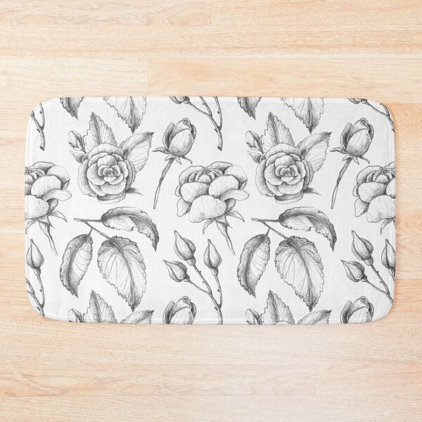 Item preview, Monochrome Open Roses designed and sold by Color Me F*@k!ng Happy.