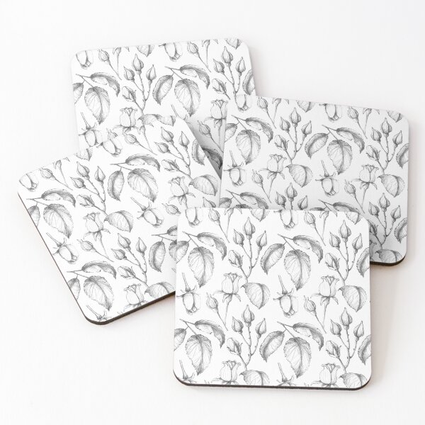 Item preview, Monochrome Closed Roses designed and sold by Color Me F*@k!ng Happy.